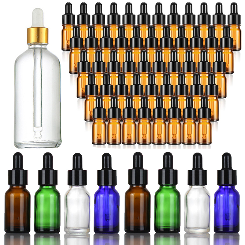 Perfume Fragrance World Aromatix X Xandal 100Ml Unisex - 빈 앰버 투명 유리 스포이드 병,