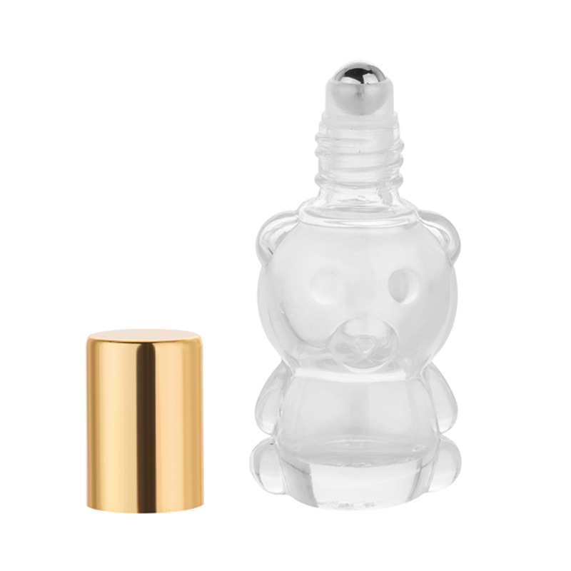 에센셜 오일 유리 병 빈 분명 곰 모양의 철강 롤러 볼 - Perfume Fragrance Book 리뷰 및 가격