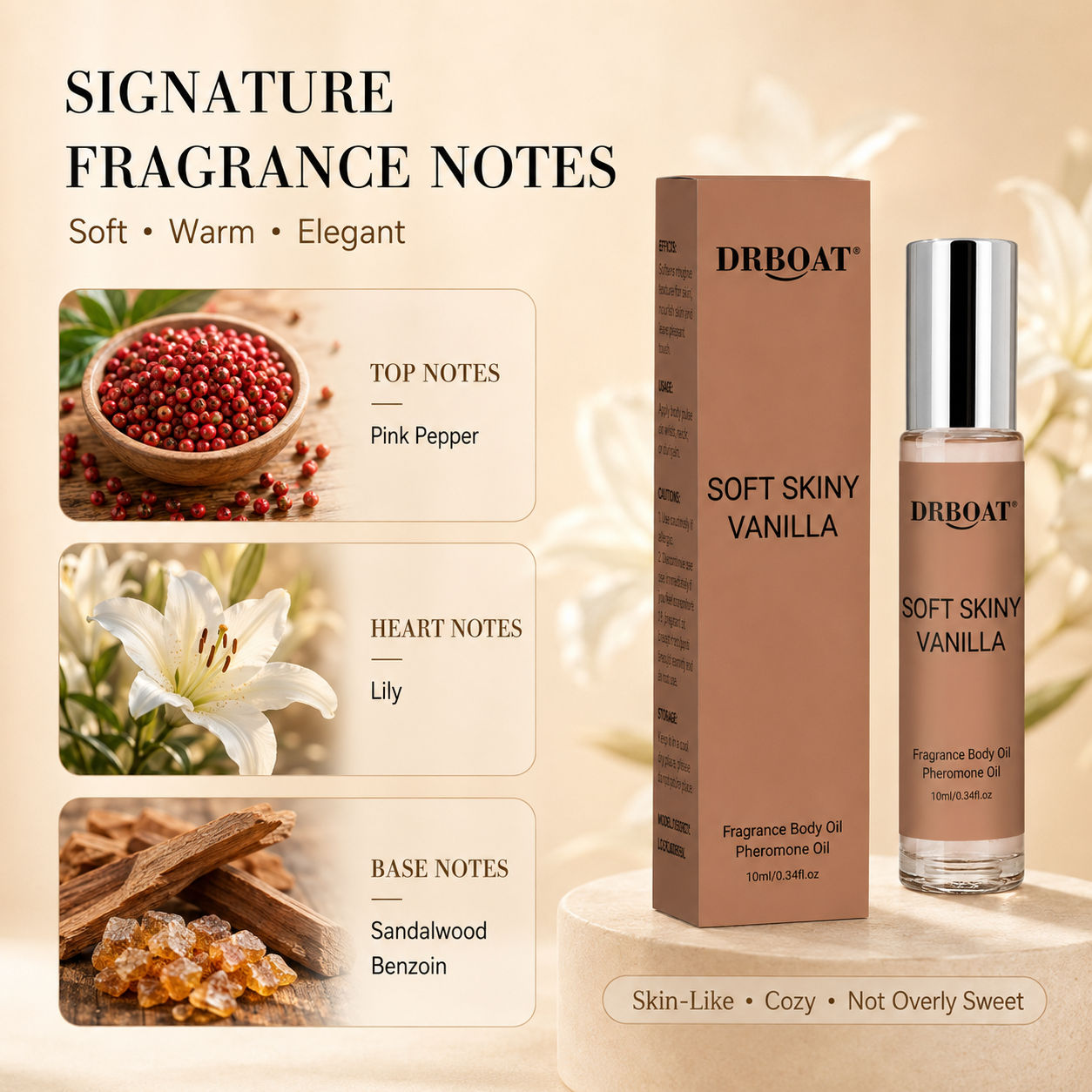 여성용 롤온 향수 오일, 부드러운 바닐라 오리엔탈 향, - Vanilla Perfume Oil 리뷰 및 가격