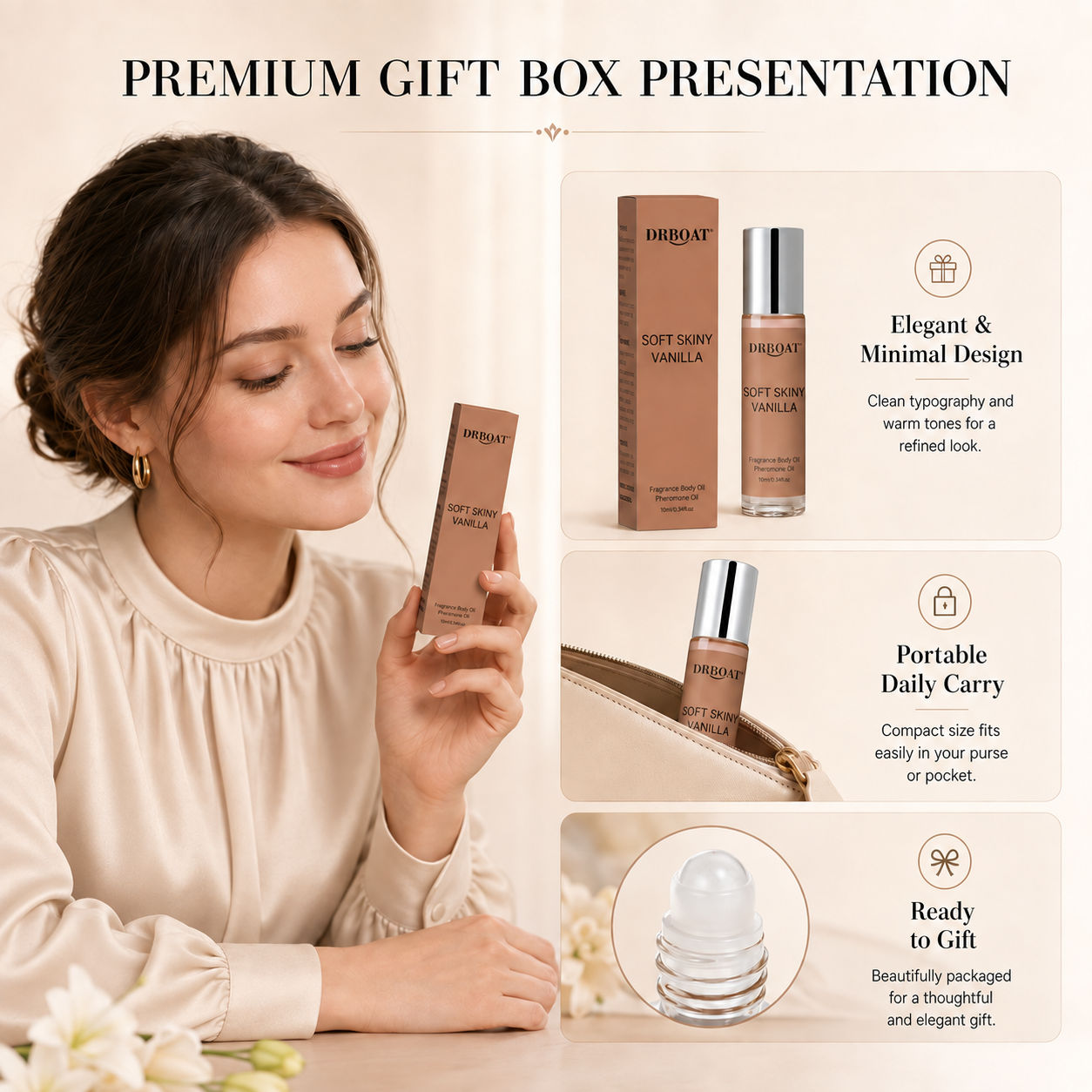 여성용 롤온 향수 오일, 부드러운 바닐라 오리엔탈 향, - Vanilla Perfume Oil 리뷰 및 가격