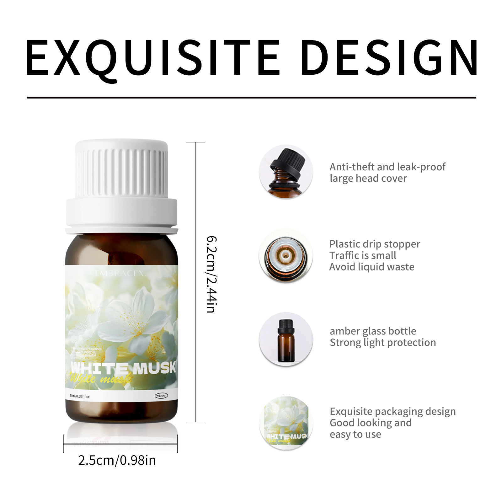 10ml 향수 오일 화이트 머스크 아로마 오일 |    - Musk White Oil 리뷰 및 가격